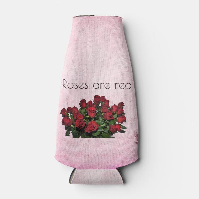 Porta-garrafa Buquê de rosas vermelhas (Frente)
