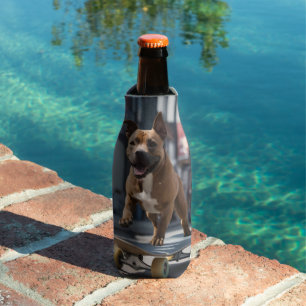 Porta-garrafa Caça de skate: Um Staffy em Movimento
