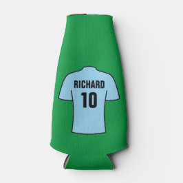 Porta-garrafa Camisa de futebol em azul claro