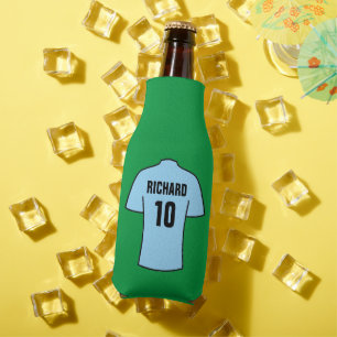 Porta-garrafa Camisa de futebol em azul claro
