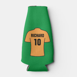 Porta-garrafa Camisa de futebol em laranja Velho Dourado refrige
