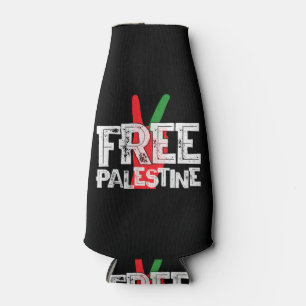Porta-garrafa Camiseta Patriótica de Cessar-Fogo pela Palestina