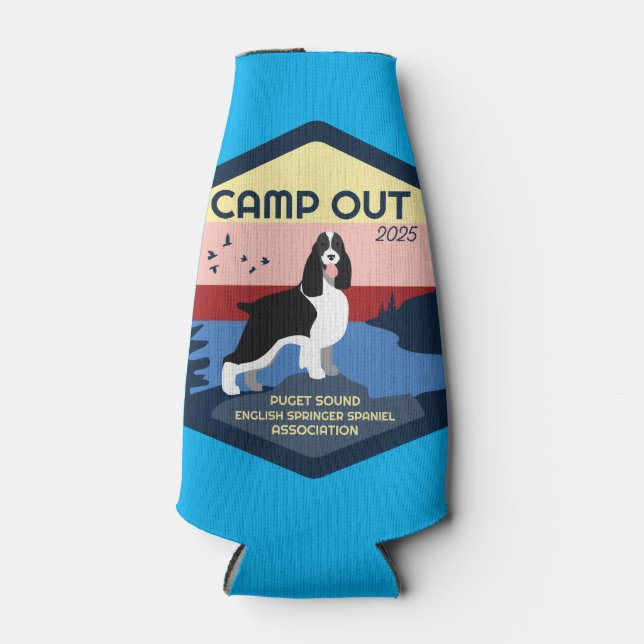 Porta-garrafa Camp Out 2025 Springer Beber Coozie (Frente)