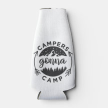 Campers vão acampar em um
