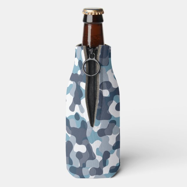 Porta-garrafa Camuflagem azul (traseira da garrafa)