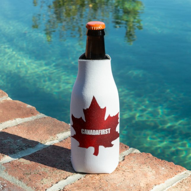 Porta-garrafa Canadafirst Red Maple Leaf Bottle (Piscina in situ)