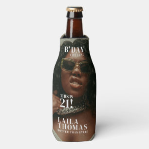 Porta-garrafa Capa de Revista de Aniversário Personalizada Comem