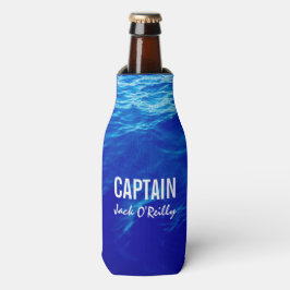 Porta-garrafa Capitão de Barco de Pesca Personalizado de Foto Az