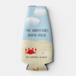 Porta-garrafa Caranguejo de praia personalizado