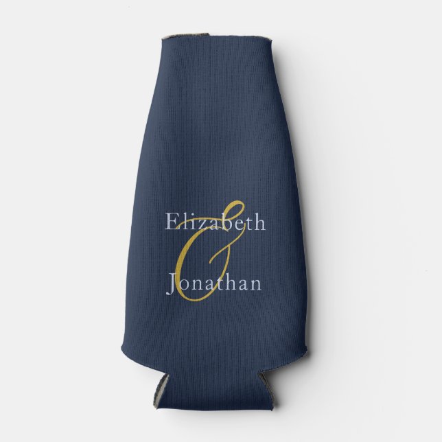 Porta-garrafa Casamento Azul Opulente (Frente)