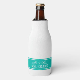 Porta-garrafa Casamento de Teal CB nº 4 do Marrocos branco