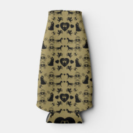 Porta-garrafa Casamento Romântico De Cavalo E Carrinho