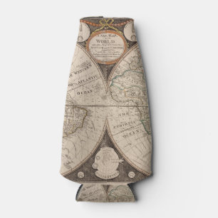Porta-garrafa Caso do iPad do Mapa Mundial da Vintage (1766)