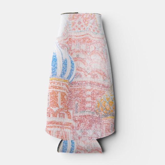 Porta-garrafa Catedral de rua Basil em Snowstorm (Frente)