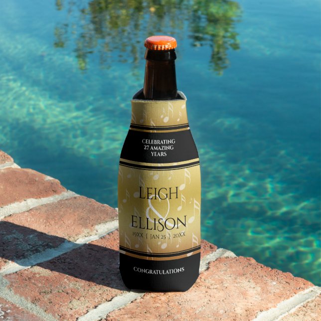 Porta-garrafa Celebração do 27º aniversário do Casamento Musical (Piscina in situ)