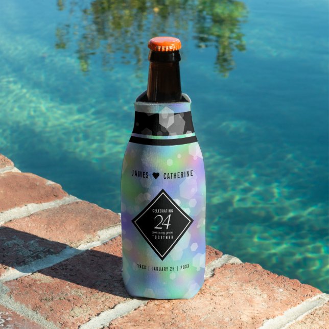 Porta-garrafa Celebração do Aniversário de Casamento Opal 24 (Piscina in situ)