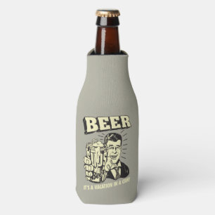 Porta-garrafa Cerveja: É umas férias pode dentro
