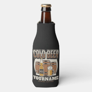 Porta-garrafa Cerveja Gelada Personalizada Barril de Carvalho Ce