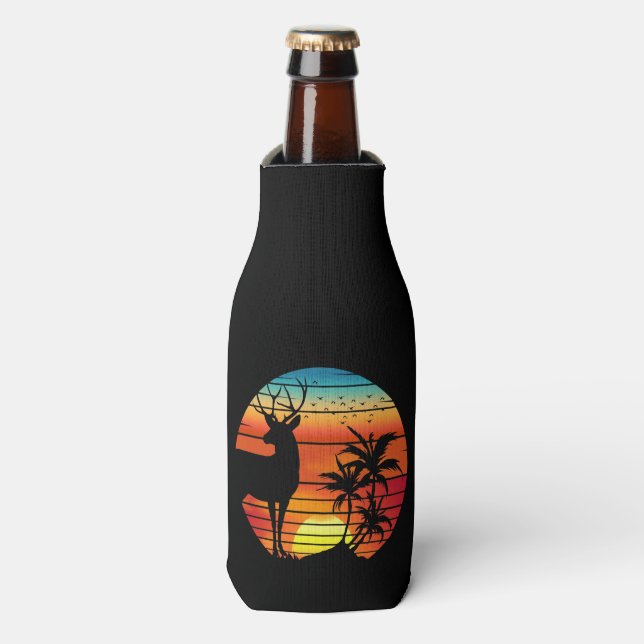PORTA-GARRAFA CERVEJA RETRÔ PÔR DO SOL  (Frente da Garrafa)
