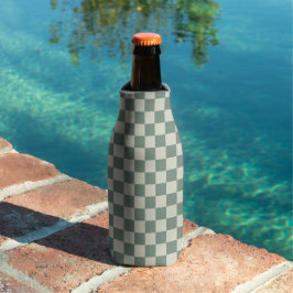 Porta-garrafa Checkerboard verde