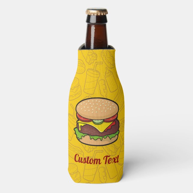 Porta-garrafa Cheeseburger (Frente da Garrafa)