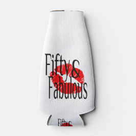 Porta-garrafa Cinquenta e fabuloso com Lábios Vermelhos Quentes