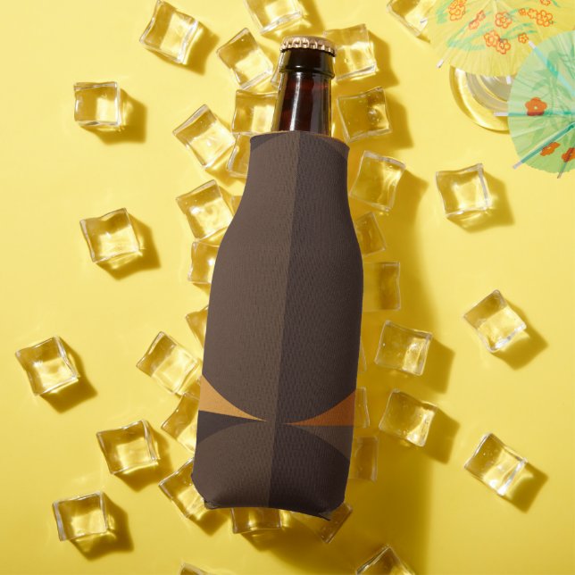 Porta-garrafa Círculos castanhos (Verão in situ)