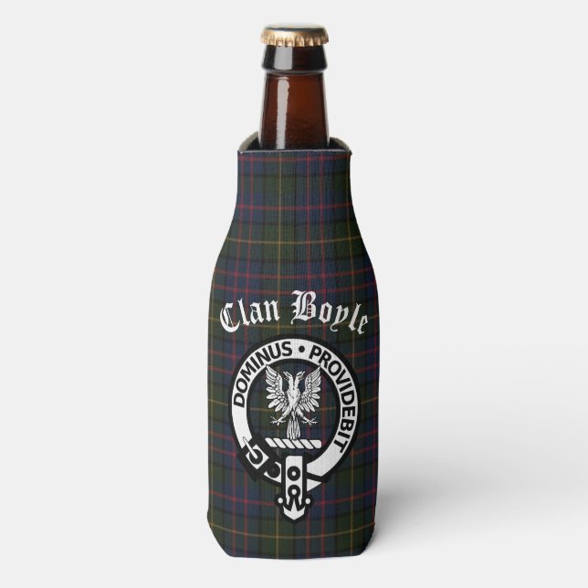 Porta-garrafa Clan Boyle Crest & Tartan (Frente da Garrafa)