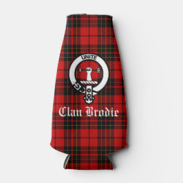 Porta-garrafa Clan Brodie Crest Crachá e Tartan