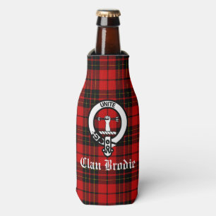 Porta-garrafa Clan Brodie Crest Crachá e Tartan
