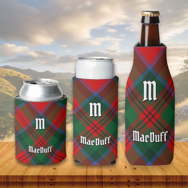 Porta-garrafa Clan MacDuff Tartan (Criador carregado)