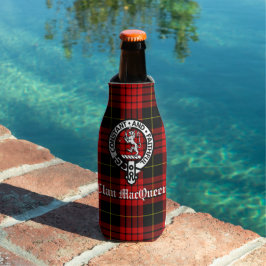 Porta-garrafa Clan MacQueen Crest Crachá & Tartan
