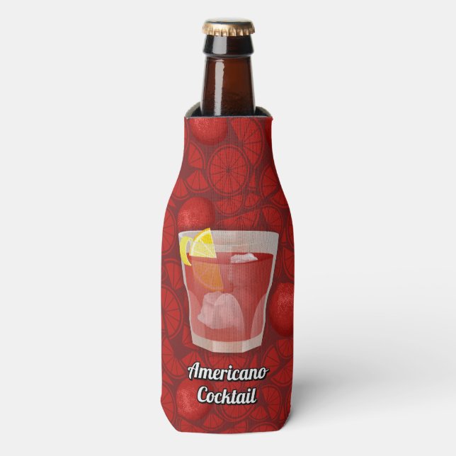 Porta-garrafa cocktail americano (Frente da Garrafa)