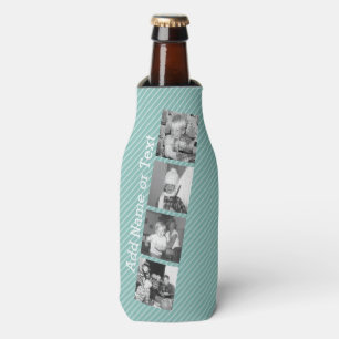 Porta-garrafa Colagem da foto de Instagram 4 imagens - listras