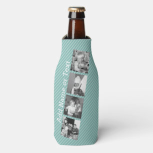 Porta-garrafa Colagem de Fotos do Instagram 4 imagens - faixas a