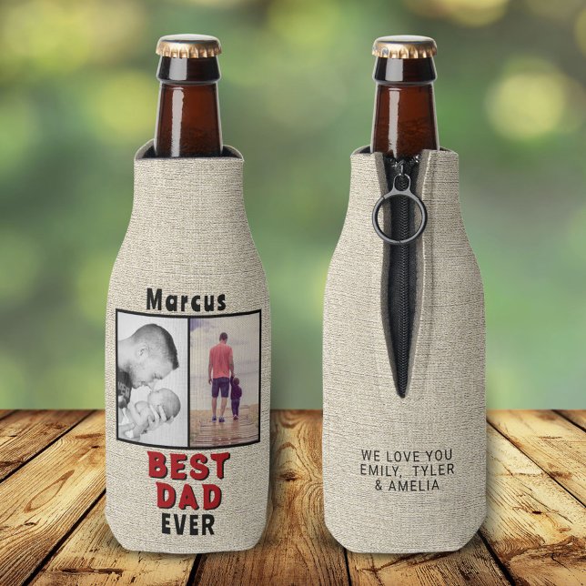 Porta-garrafa Colagem Fotográfica do Dia 2 do Pai do Melhor Pai  (Criador carregado)