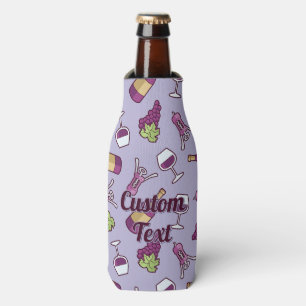 Porta-garrafa Cooler de Padrão de Vinho Vermelho