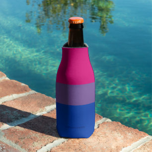 Porta-garrafa Cores da bandeira do orgulho bissexual SlipperyJoe