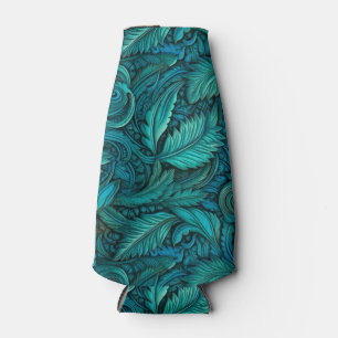 Porta-garrafa Couro-da-turquesa envernizado