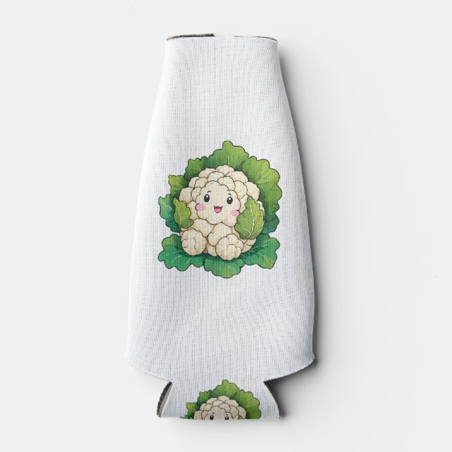 Porta-garrafa Couve-flor Kawaii (Frente)