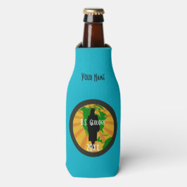 Porta-garrafa Crachá de Geologia e Formando (Mulher)