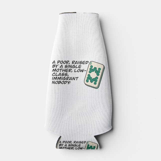 Porta-garrafa Crazy Rich Asians Mahjong citou Classic (Frente)