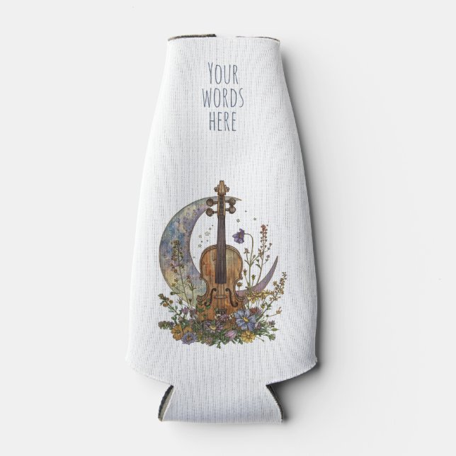 Porta-garrafa Create Your Own Crescent Moon Lullaby on Violin (Frente)