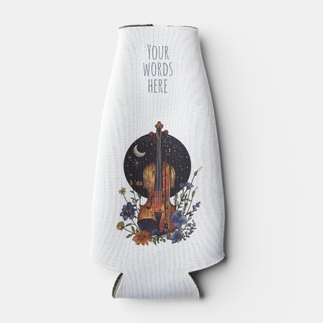 Porta-garrafa Create Your Own Crescent Moon Song on Violin (Frente)