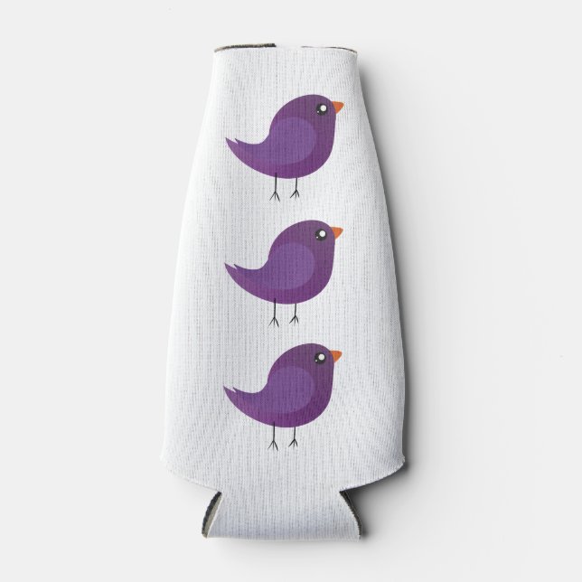 Porta-garrafa Crianças, passarinho fofo (Frente)