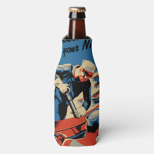 Porta-garrafa Crie para o seu Marinho! (Frente da Garrafa)