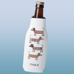 Porta-garrafa Dachshund Wiener Dog Personalizado