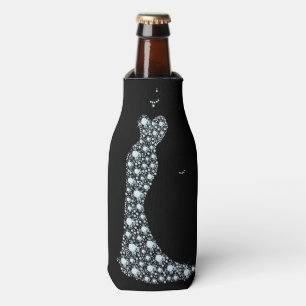 Porta-garrafa Dama Formal com Brilho em Vestido - Enfriador de G
