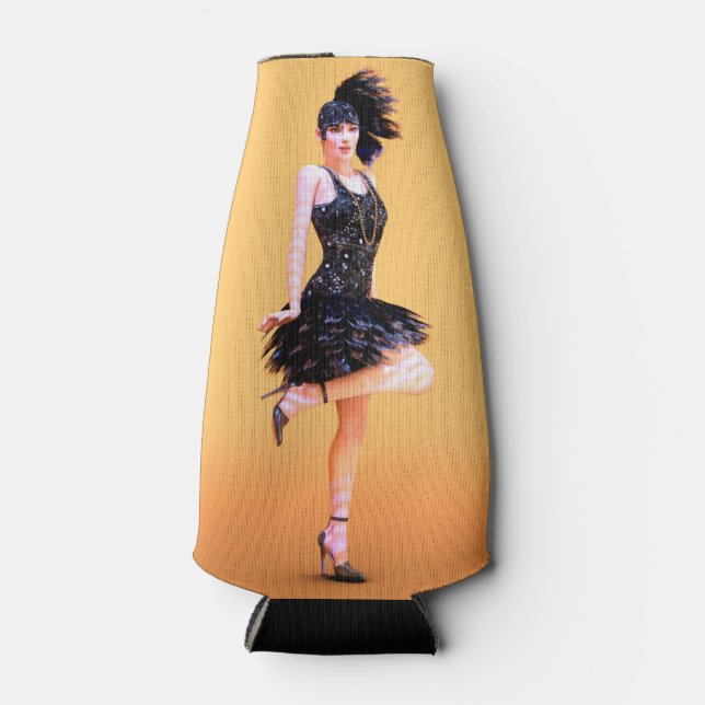 Porta-garrafa Dança Flapper (Frente)