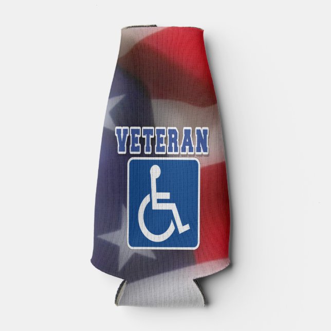 Porta-garrafa deficiente Veteran EUA (Frente)